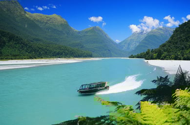 Haast River Safari Signage Shot of the Haast Valley copy